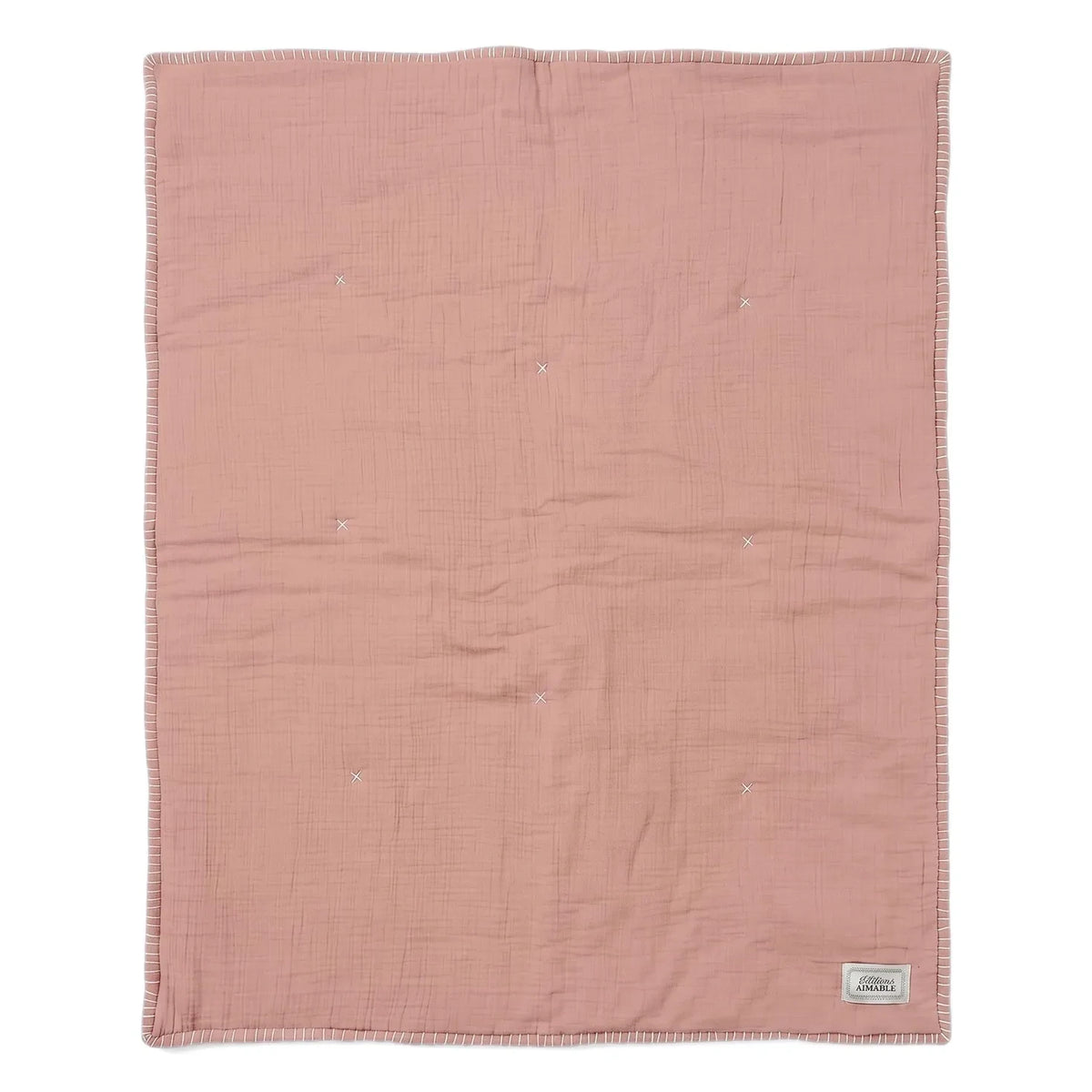 Editions Aimable - Pablo Blanket | Vintage Rose Gauze