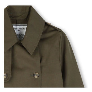 Zadig & Voltaire - Embroidered Trench Coat | Khaki
