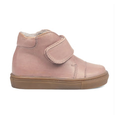 Petit Nord - Toasty Velcro Sherpa-Lined Sneakers | Dust Pink