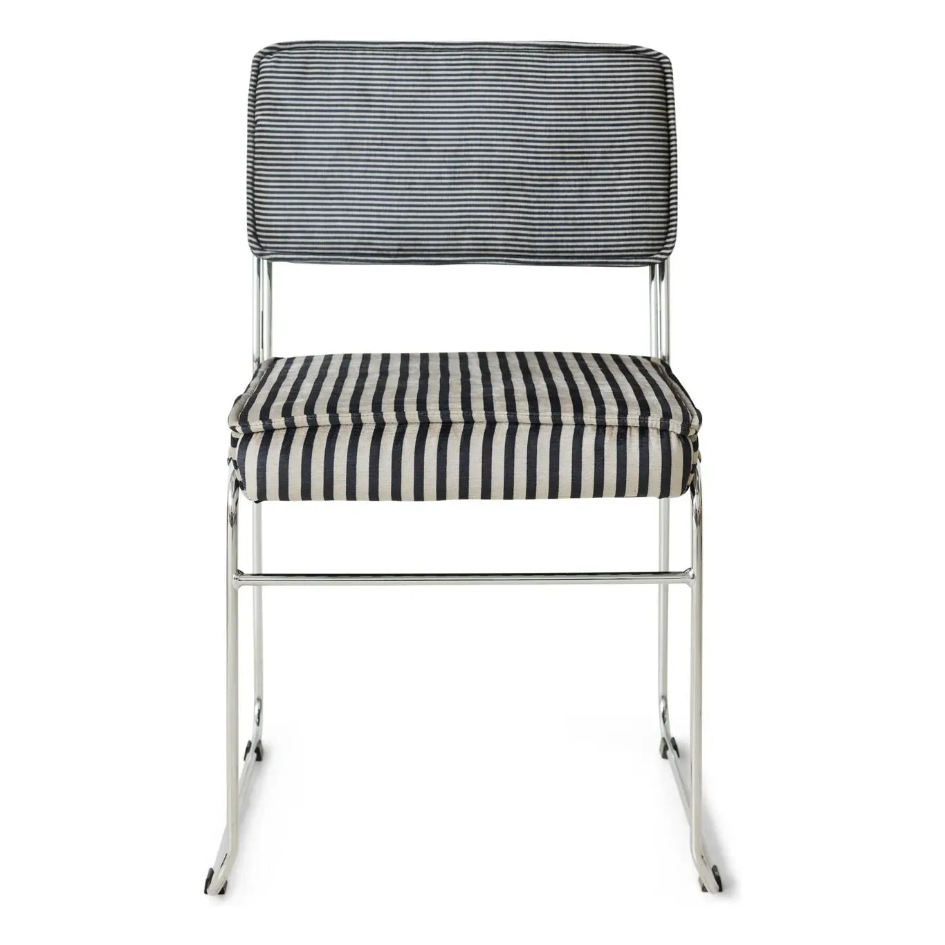 HKliving - Endless Striped Chairs - Set of 2 | Grey