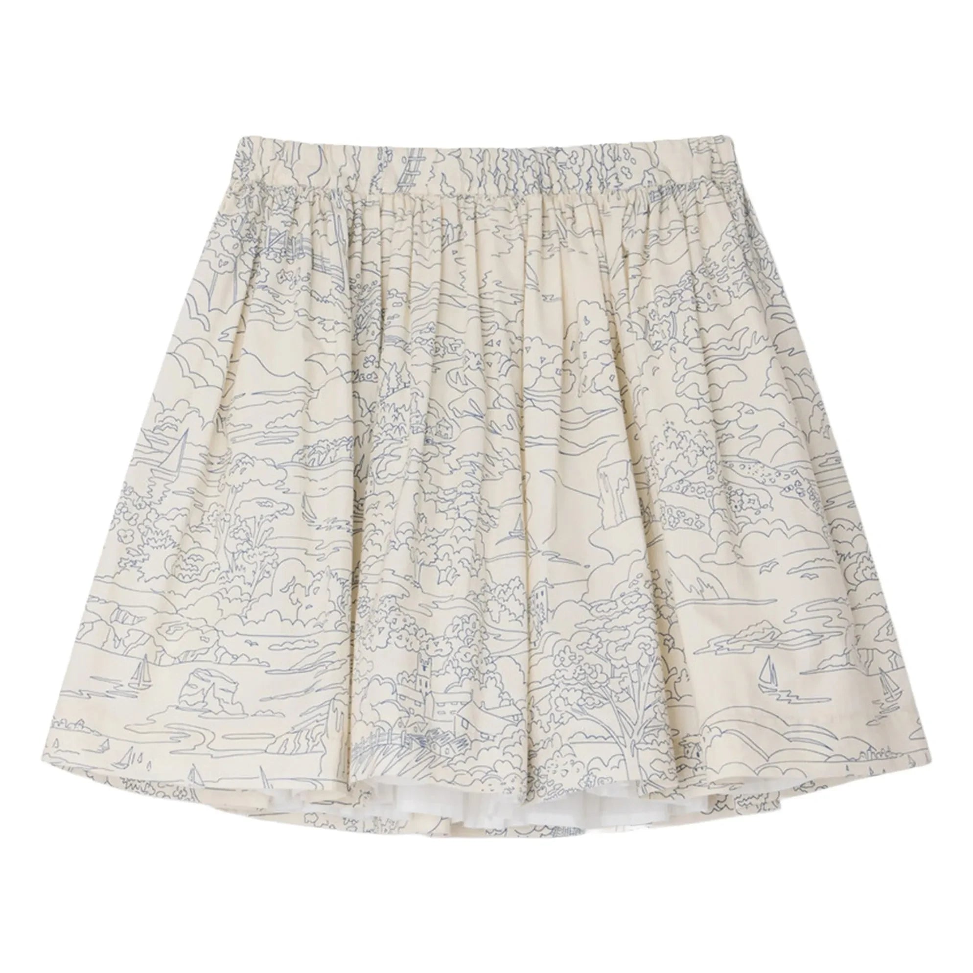 Bonpoint - Suzon Skirt Landscape Organic Cotton | Ecru