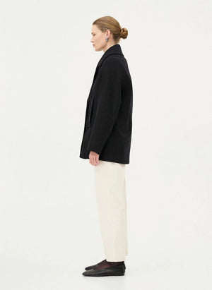 Noyoco - Dundee Recycled Wool and Cashmere Coat | Midnight Blue