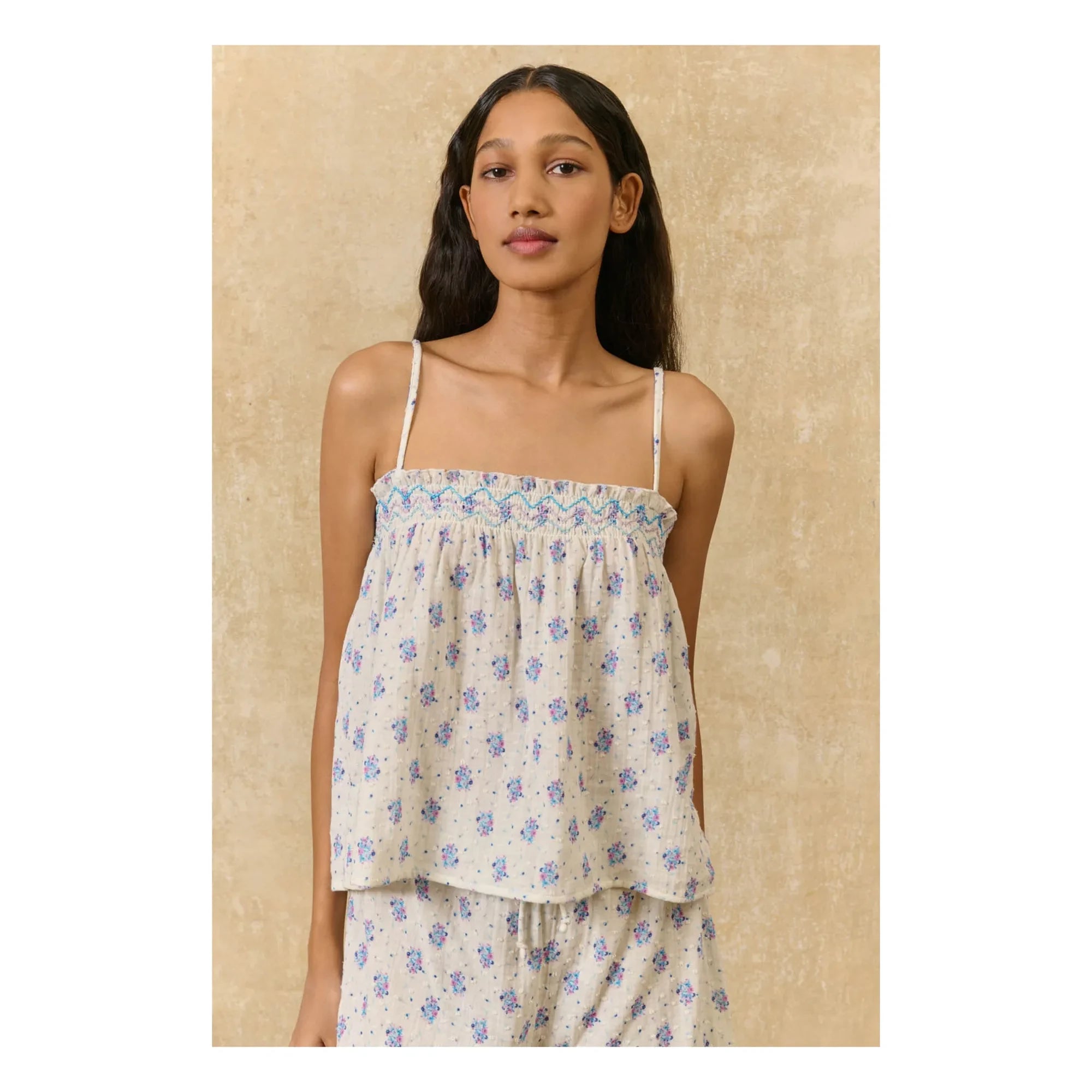 Louise Misha - Minala organic cotton pajamas | Cream