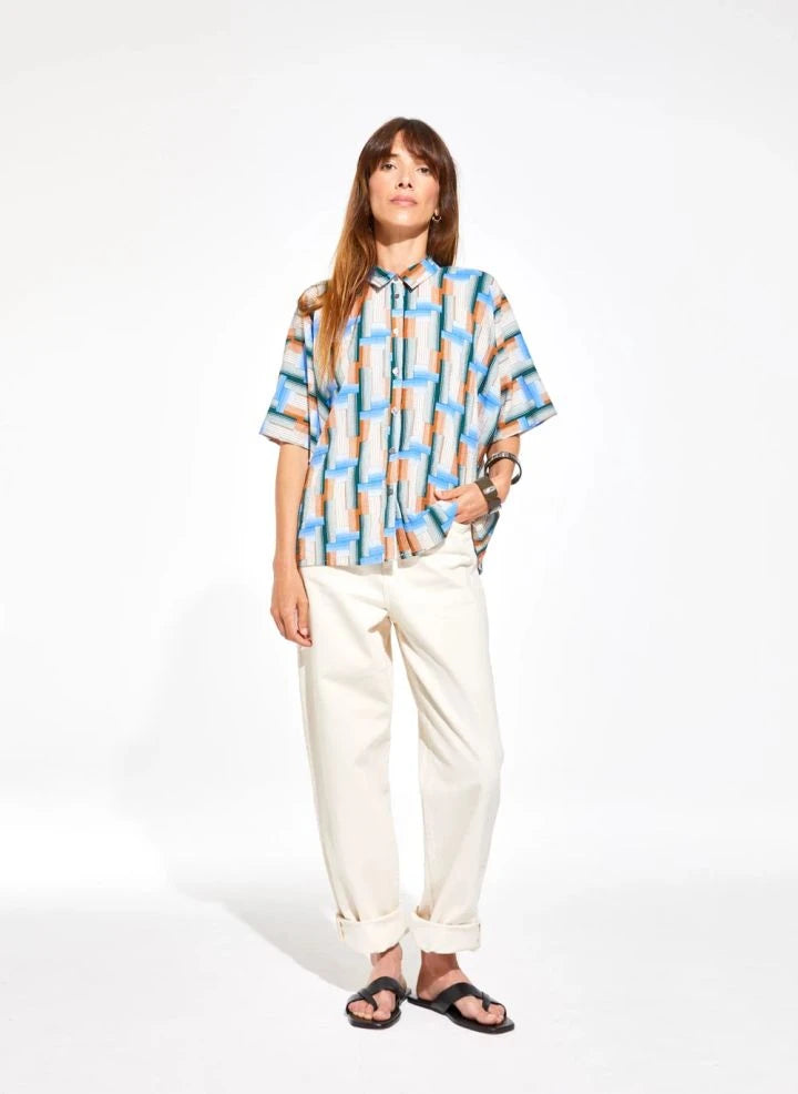 Mapoésie - Nora Echo shirt | Blue
