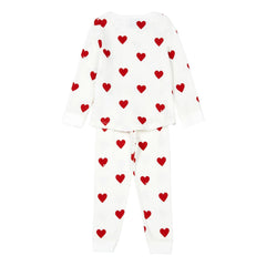 Petit Bateau - Mison Organic Cotton Pajamas | White