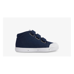 Spring Court - Zip B2 Canvas High-Top Sneakers | Navy Blue