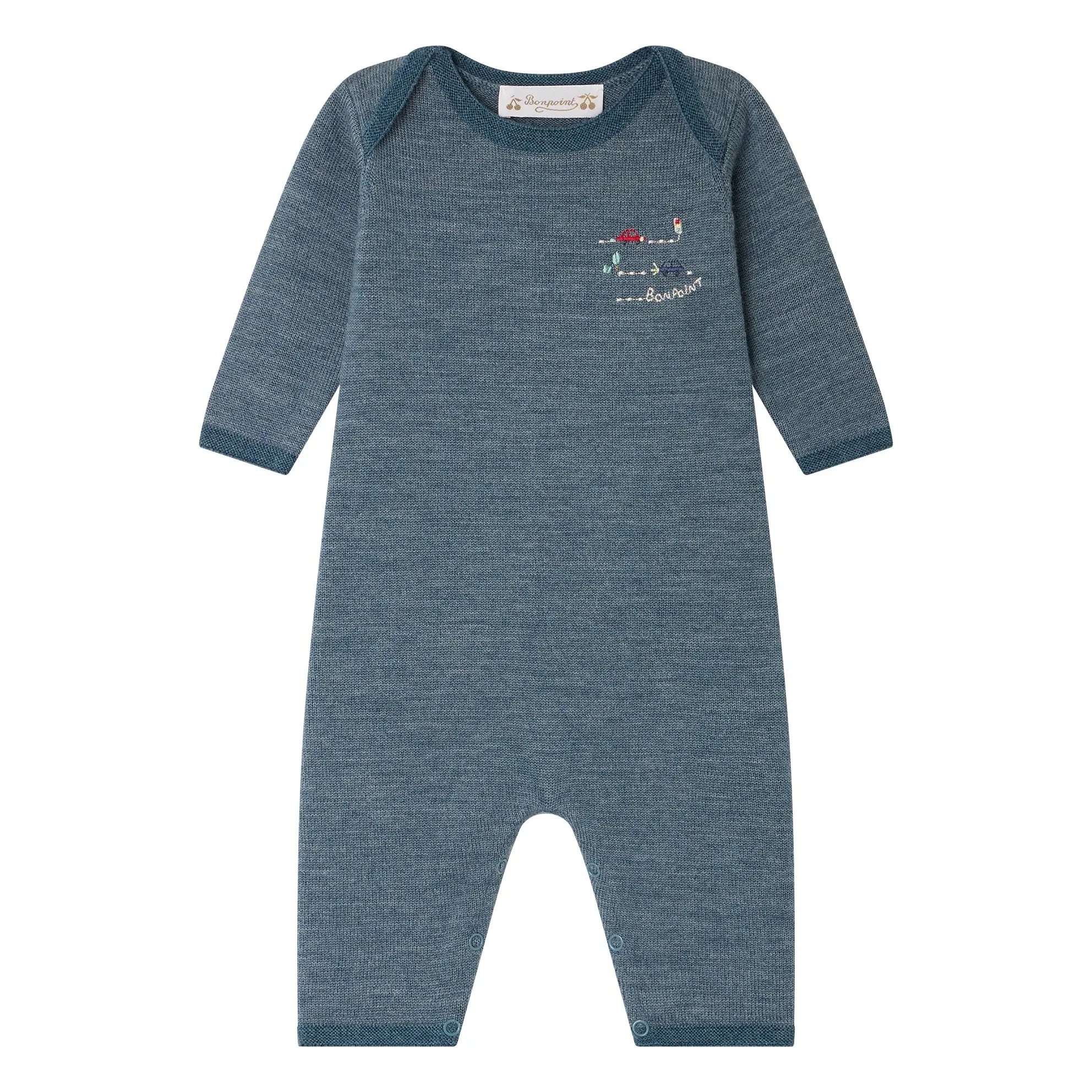 Bonpoint - Cielo Wool Jumpsuit | Navy Blue