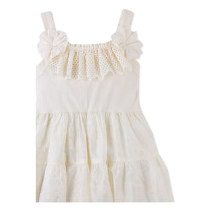 Gingersnaps - Addison Ruffled Tencel Dress | Ecru