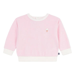 Small Boat - Pembe Buz Süngeri Sweatshirt