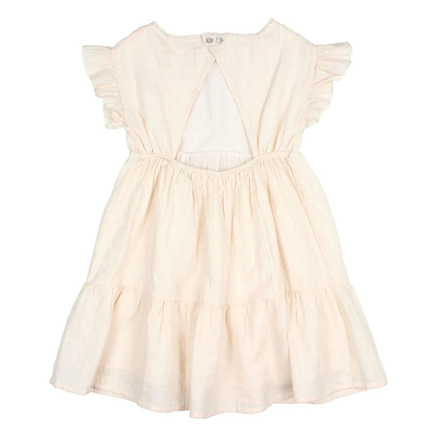 Búho - Lurex Cotton Open-Back Dress | Light Pink