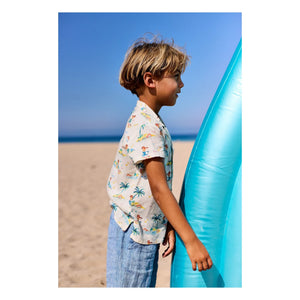 Arsène et Les Pipelettes - Fiorenzo Linen Shorts | Blue