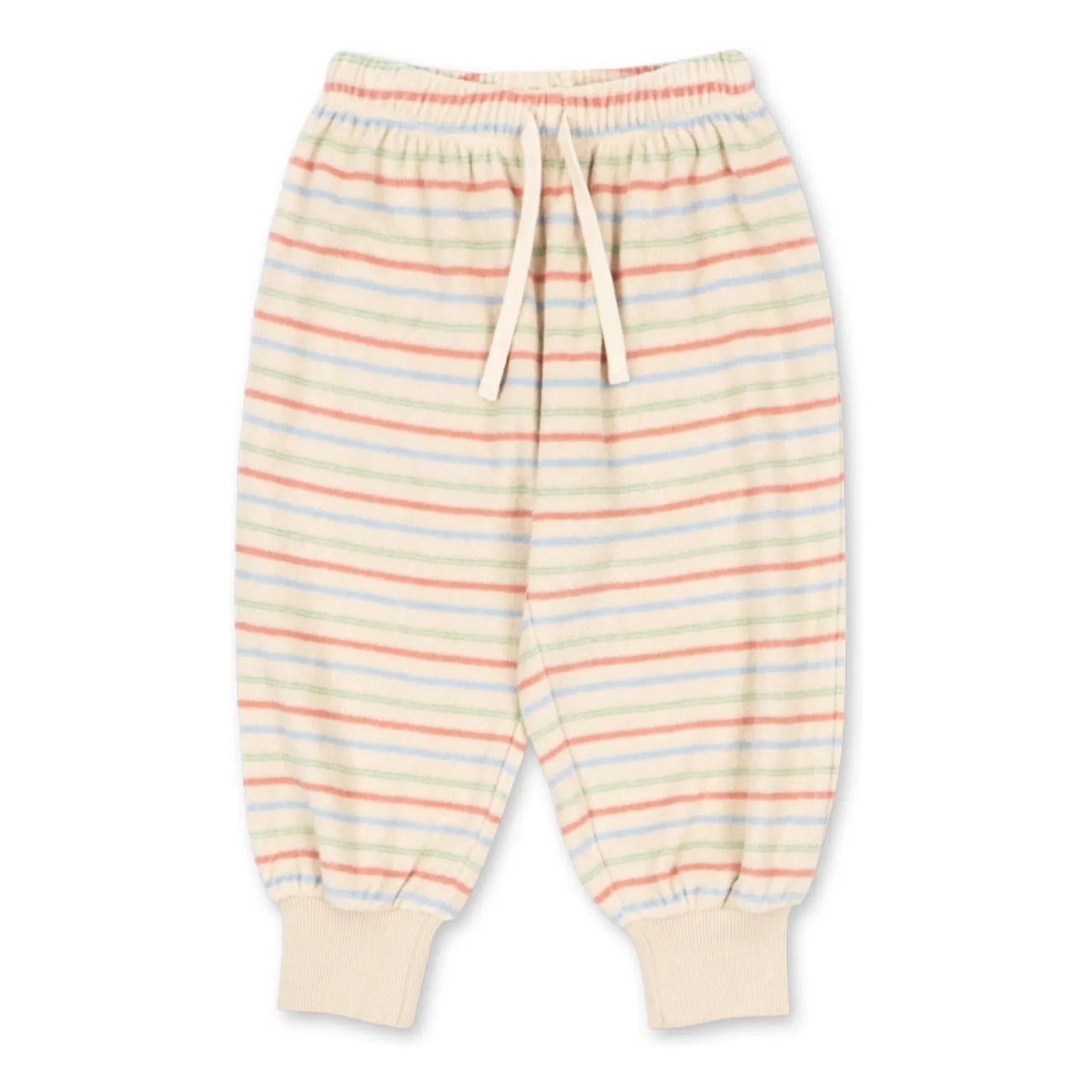 Konges Sløjd - Itty Ribbed Striped Organic Cotton Jogger | Ecru