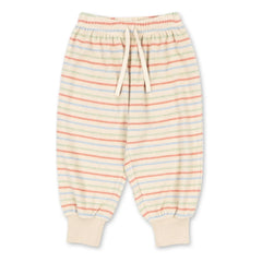 Konges Sløjd - Itty Ribbed Striped Organic Cotton Jogger | Ecru