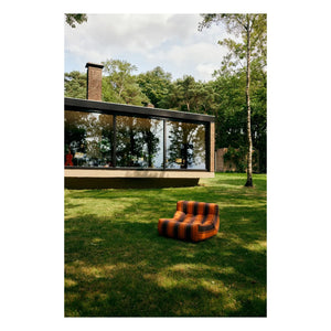 HKliving - Lazy Lounge Chair | Orange