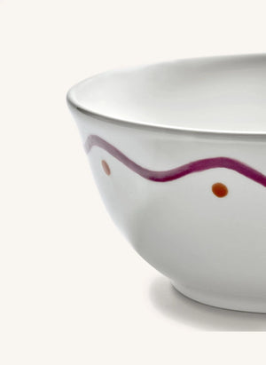 Serax - Charly Wave Pattern Bowls - Set of 2 | Purple