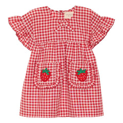 SISSEL EDELBO - Ohio Vichy Dress - Kids Collection | Red