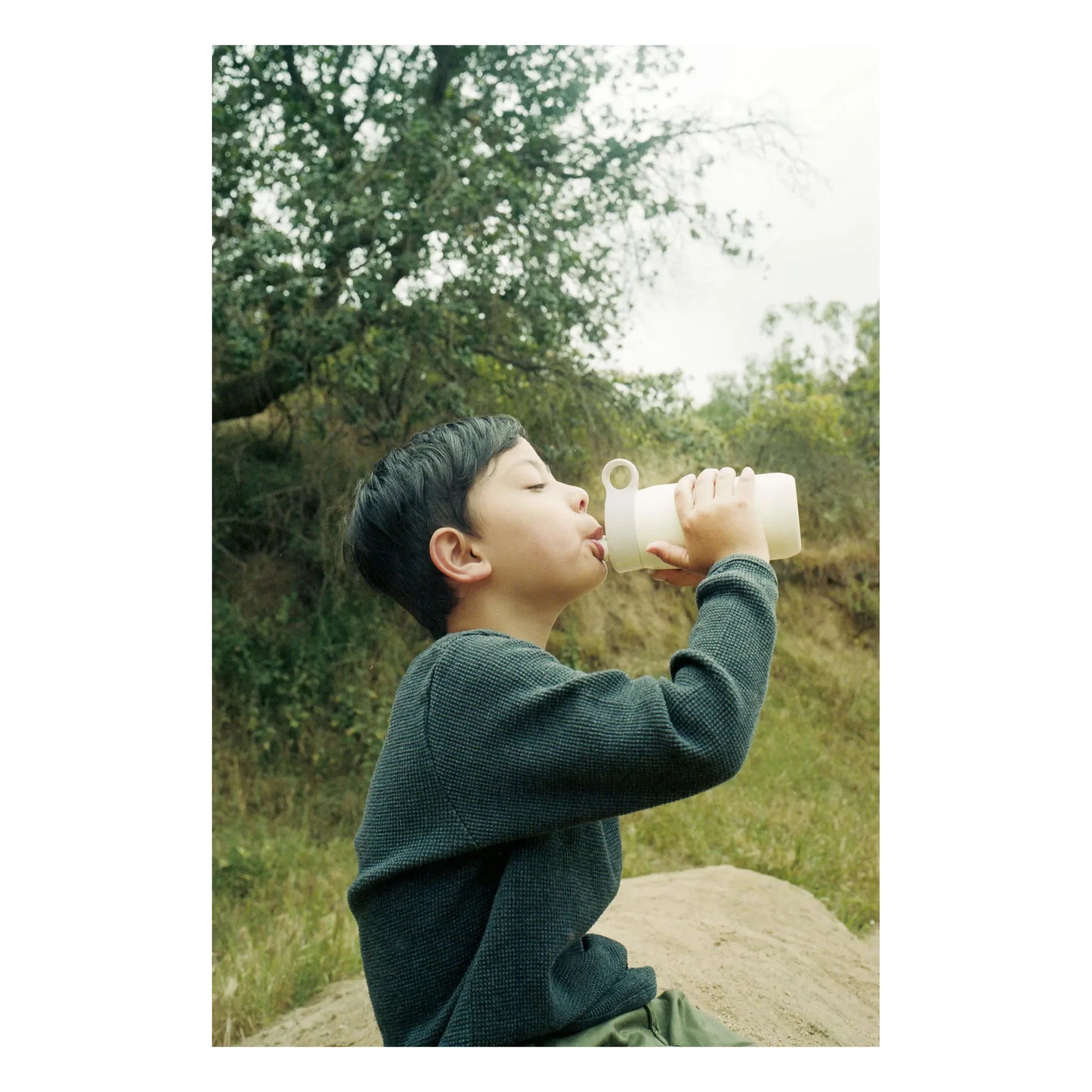 Kinto - Play Tumbler Children's Water Bottle - 300 ml | White