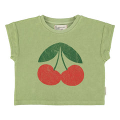 Piupiuchick - Ma Chérie Organic Cotton Sponge T-Shirt | Olive