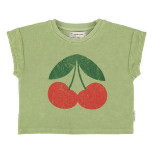Piupiuchick - Ma Chérie Organic Cotton Sponge T-Shirt | Olive