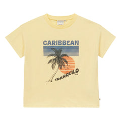 Arsène et Les Pipelettes - Caribbean Organic Cotton T-Shirt | Yellow