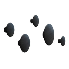 Muuto - Set of 5 Dots Hook Set - Black