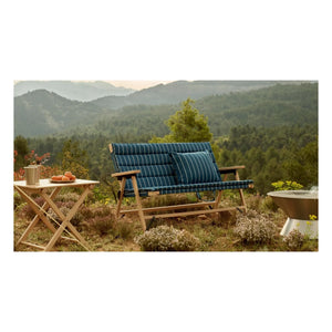 Hay - Outdoor Market Foldable Bench Cushion, Jasper Morrison | Blue