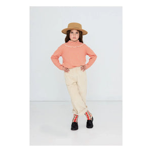 Tinycottons - Organic Cotton Ribbed Striped T-Shirt | Red
