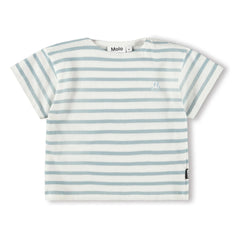 Molo - Eivor Striped Organic Cotton T-shirt | White