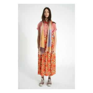Sisters Department - Floral Pattern Skirt | Red