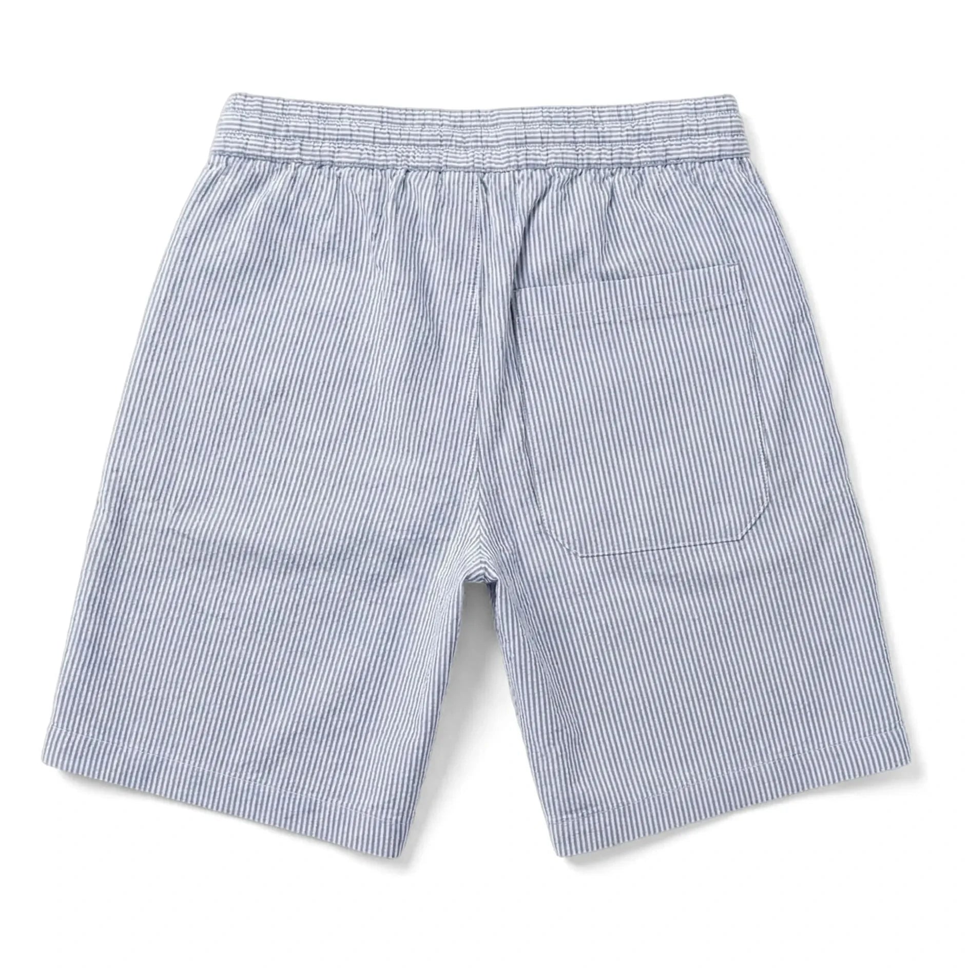 Smallable Kid - Striped Tom Shorts | Royal Blue