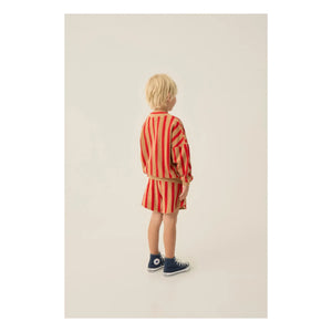 The Campamento - Striped shorts | Camel hair