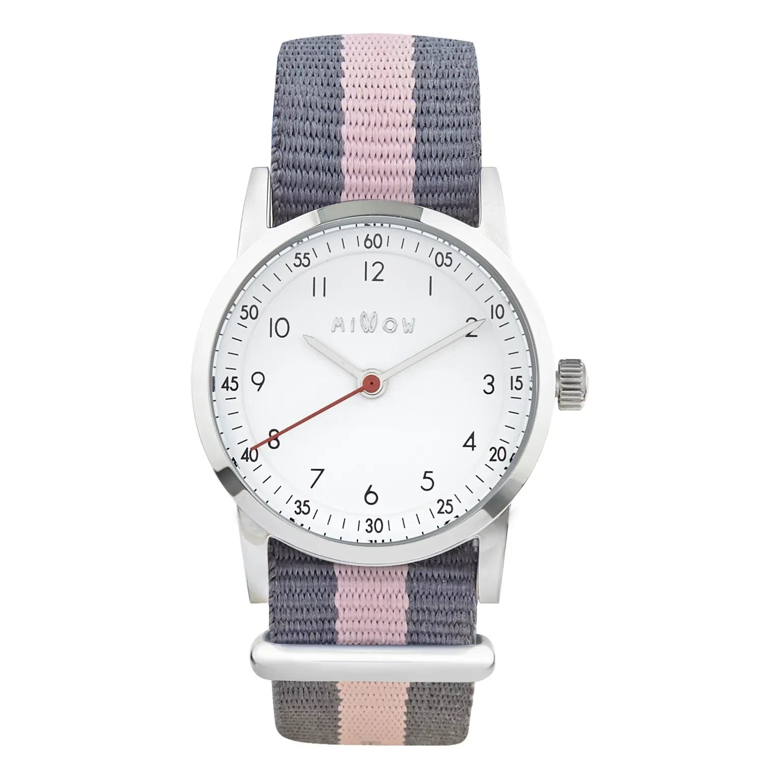 Millow - Blossom Watch Striped Bracelet | Light Pink