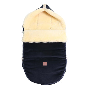 Kaiser - Filius Lamb Leather Universal Stroller Cover | Navy Blue