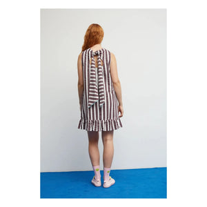Dr Bloom - Cocomero Stripes Dress | Aubergine