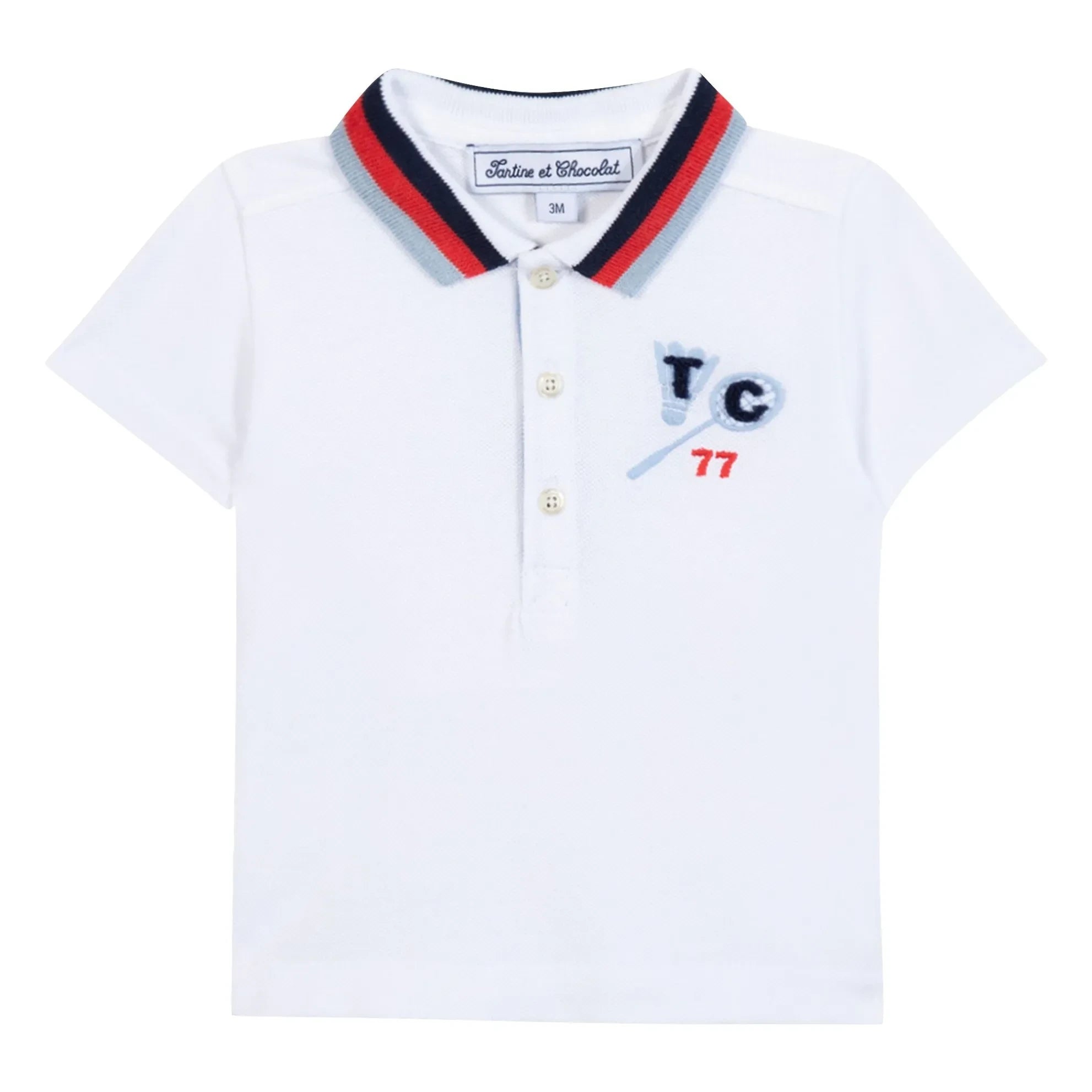 Tartine et Chocolat - Polo Badminton 77 | White