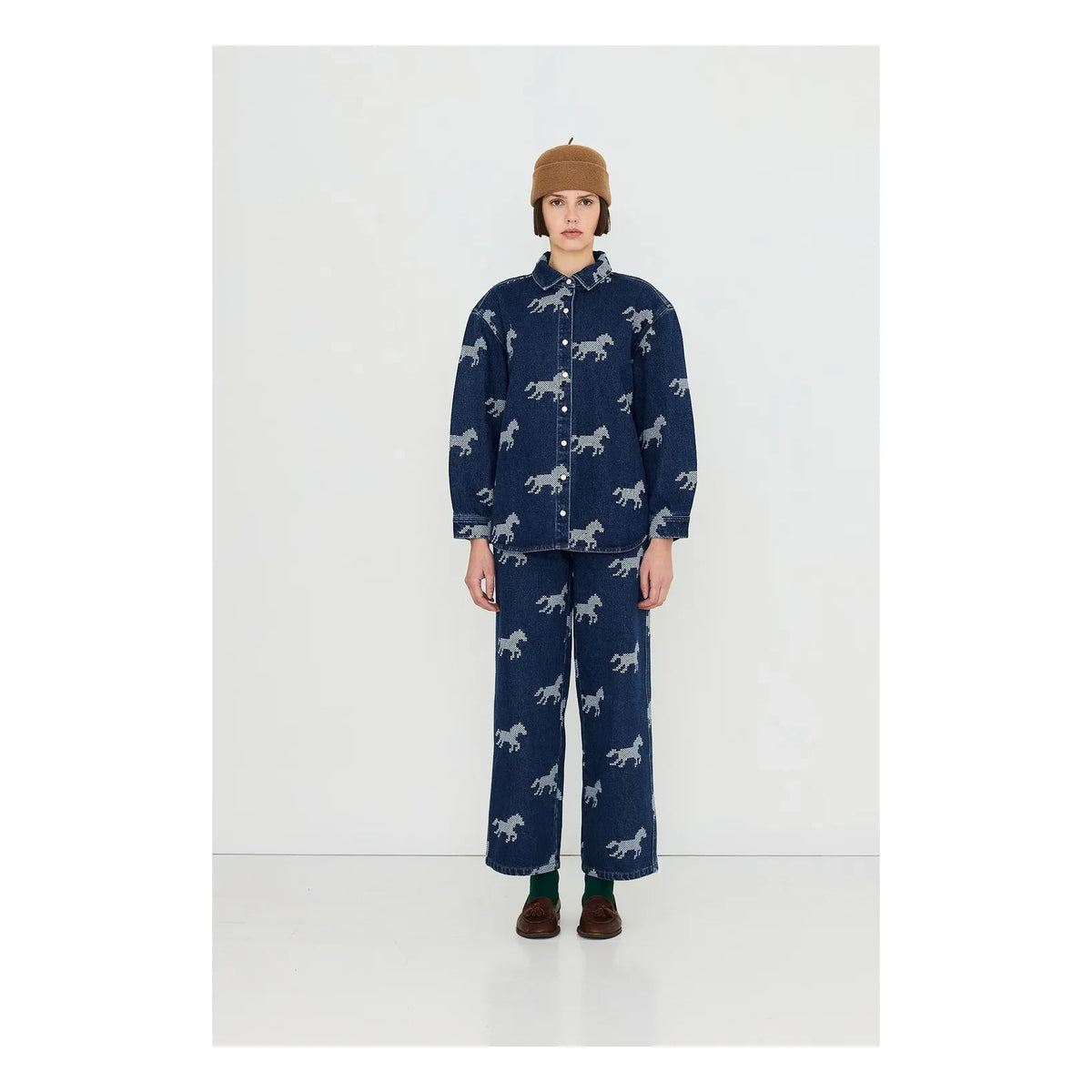 The Tiny Big Sister - Cotton Horse Shirt | Mavi