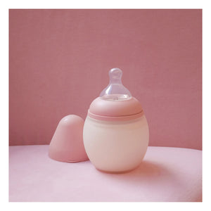 Elhée - Orthodontic Pacifier Medical Silicone Bottle | Blush