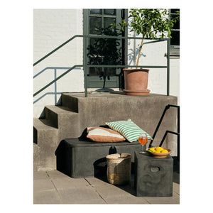 Broste Copenhagen - Fiber Outdoor Storage Bench | Carbon