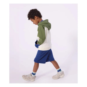 Petit Bateau - Colorblock Molleton sweatshirt | Ekru