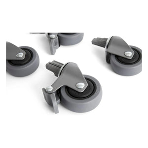 Hay - Crate Foldable Cart Wheels - Set of 4 | Gray
