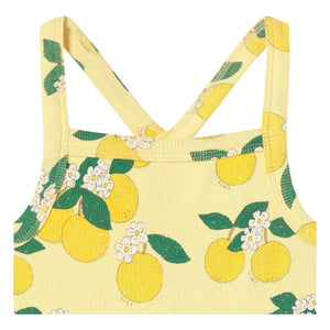 Tinycottons - Organic Cotton Orange Dress | Pale Yellow