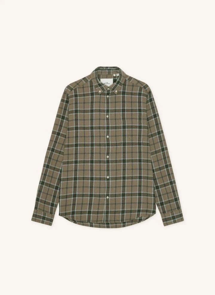 Les Deux - Vintage Checked Shirt | Taupe brown