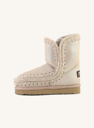 Mou - Eskimo Iridescent Boot | Pale Pink