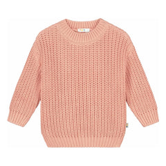 Yuki - Organic Cotton Thick Sweater | Peach