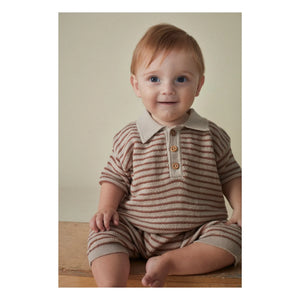 Coco au Lait - Organic Cotton Polo T-Shirt | Beige