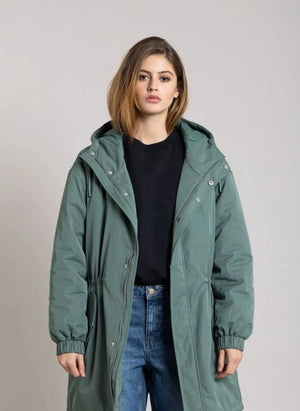 Smallable Woman - Zebra Geri Dönüştürülmüş Elyaf Astarlı Parka | Teal