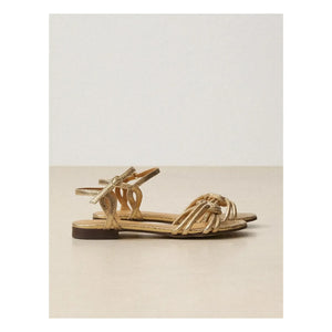 Rivecour - Sandals n°112 Çatlak Deri | Altın
