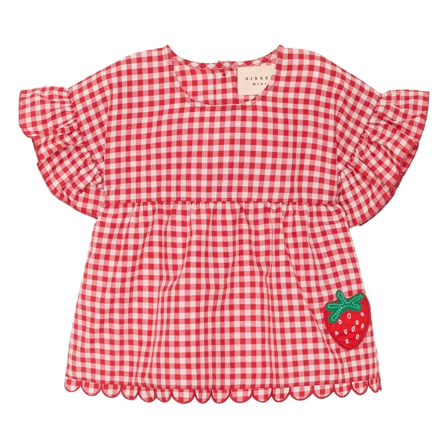 SISSEL EDELBO - Charlène Vichy Blouse - Kids Collection | Red