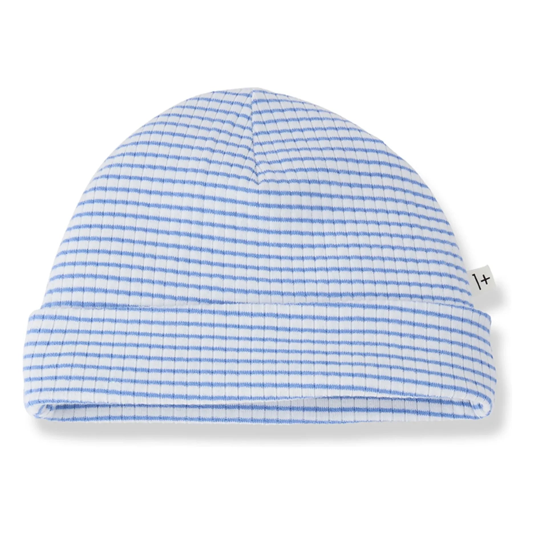 1+ in the Family - Rio Striped Rib Beanie | Light Blue