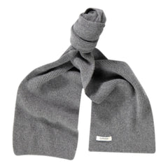 Le Bonnet Amsterdam - Wool and Angora Scarf | Charcoal Gray